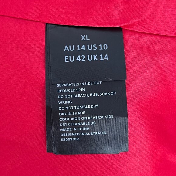 NWT Bardot Georgia Dress in Fire Red, size 10 - Picture 6 of 9